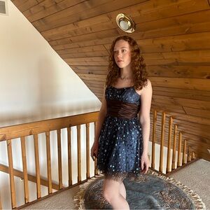 Sparkly Y2K homecoming mini dress